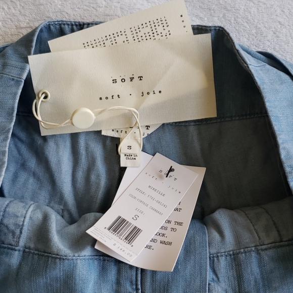 NWT Soft Joie Chambray Shorts - Picture 2 of 3